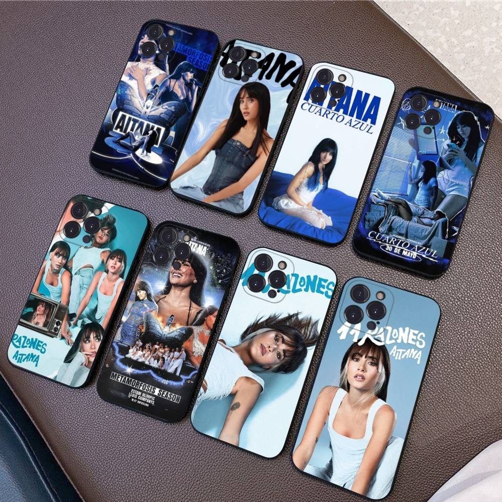 Spanish Singer Aitana Ocana Phone Case For IPhone 17 Air 16 15 14 Plus 13 12 Mini 11 Pro Max Black Cover
