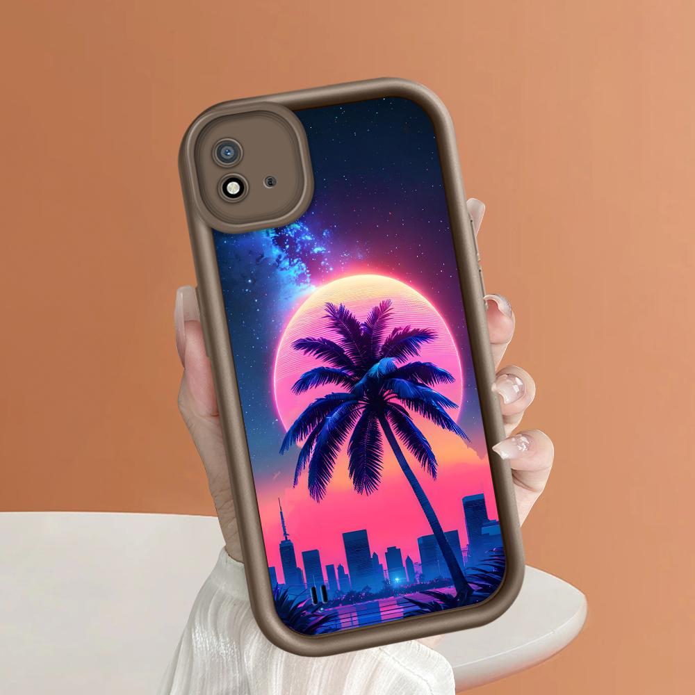 Weiches Silikon-Quadratleiter-Druckmuster-Telefongehäuse Vollständige Abdeckungskamera Stoßfestes Schutzgummigehäuse für OPPO Realme