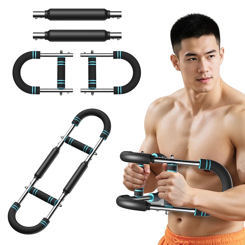 

MERACH Силовий тренажер для рук-експандер, 3 рівні регулювання сили, місткість 27-50 кг, Твістер для рук, Зміцнює руки, дельтоподібні м язи, груди,