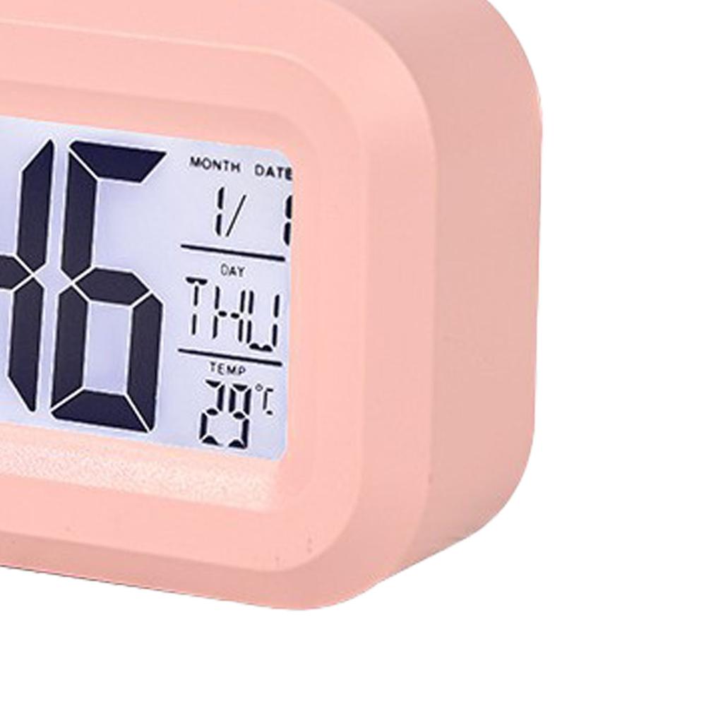 Electronic Clock Cute Cartoon LED Screen Desktop Electronic Alarm Data Time Calendar Temperature Clock
