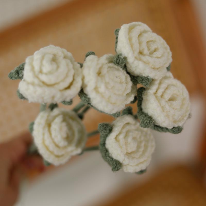 Girasol Crochet Ramo Flor de Hilo - Regalo Hecho a Mano para el Día del Maestro