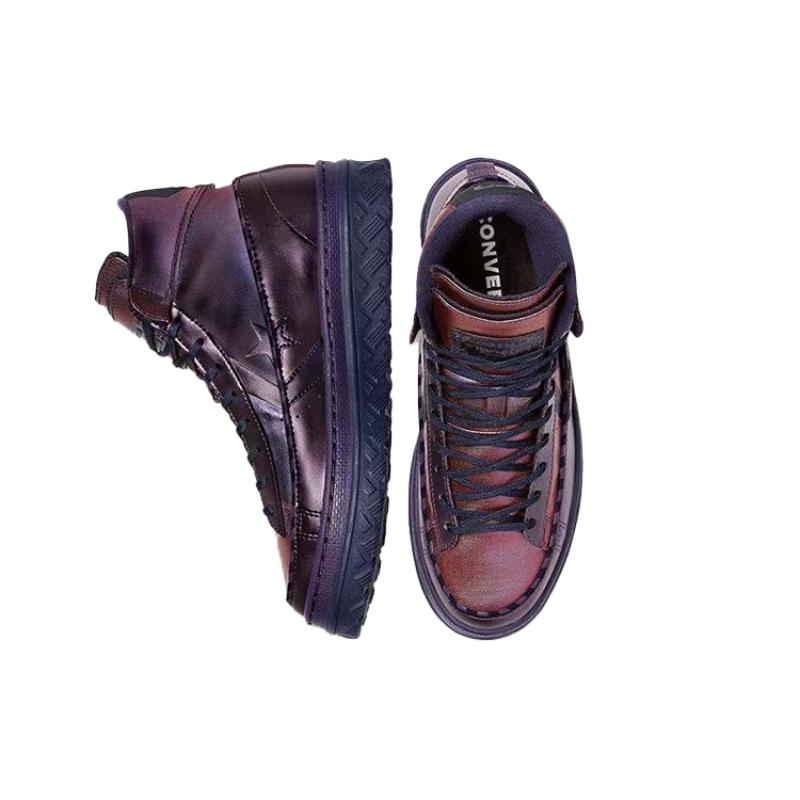 Converse Cons Pro Leather X2 Comfortable Casual Wrap-around Warm Wear-resistant High-top Skate Shoes Unisex Purple