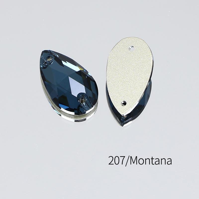 Dongzhou Crystals Sewing Accessories Waterdrop Shape Flatback Rhinestones for Garments & Shoes Crystal Stone Beads
