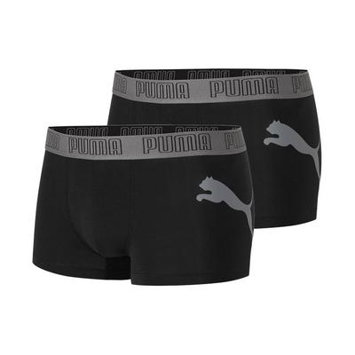 Einfarbige Logo-Print Sportliche Freizeit-Boxershorts Herren Unterwäsche Schwarz 701220208-001
