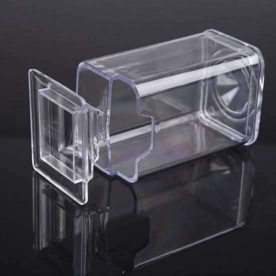 Transparent Simplicity Cotton Pad Box Plastic Dressing Table Cotton Pad Dispenser for Bedroom