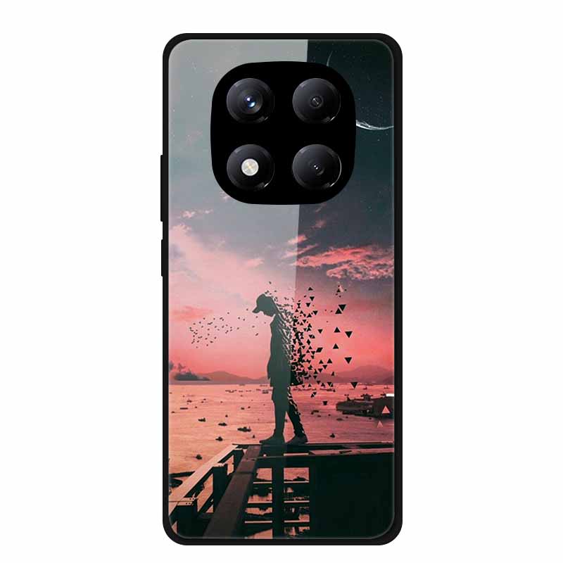 Tempered Glass Phone Case for Redmi Note 14 Pro 4G Cover Lion Wolf Hard Shell for Xiomi Redmi Note14Pro 4G Note 14Pro Cover Cool