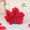Artificial Red Maple Leaf & Green Leaves Decoration for Kindergarten, Shop Windows, and Landscaping