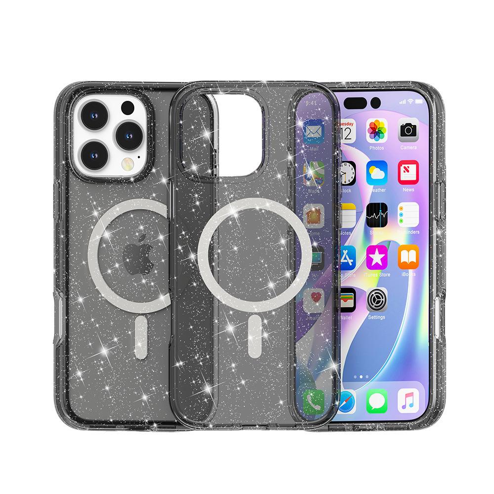 Suitable for IPHONE16PROMAX Phone Cases, N52 Strong Magnetic Attraction, Anti-drop for IPhone 15