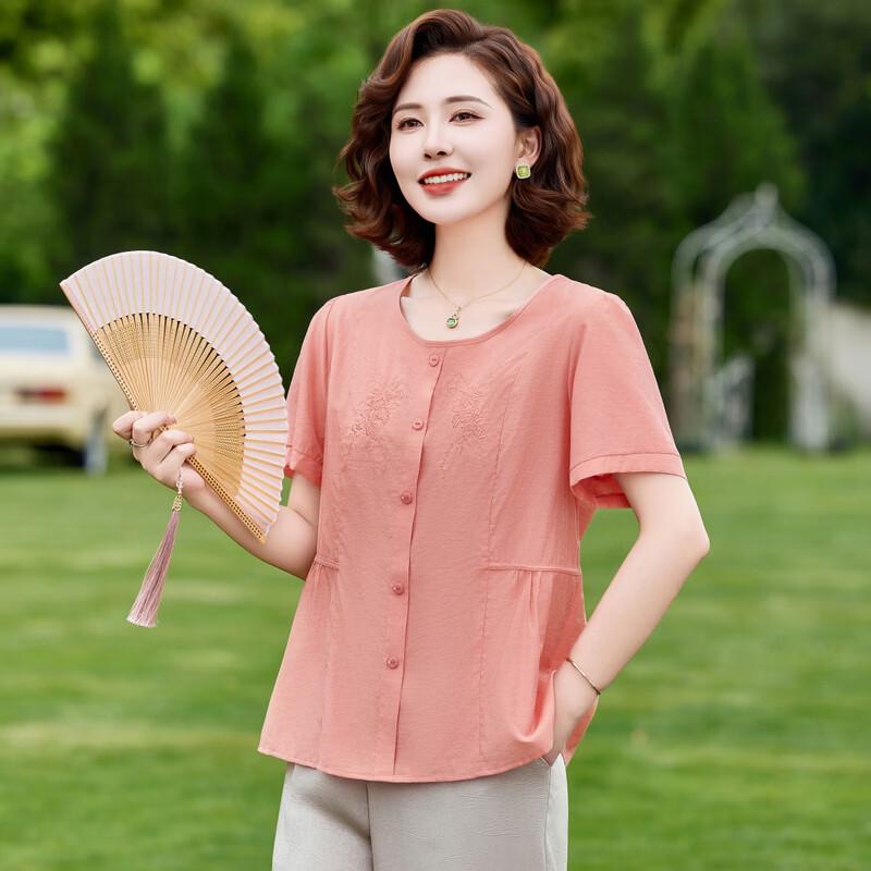 2026 Summer Floral Loose Short-Sleeve Top for Women