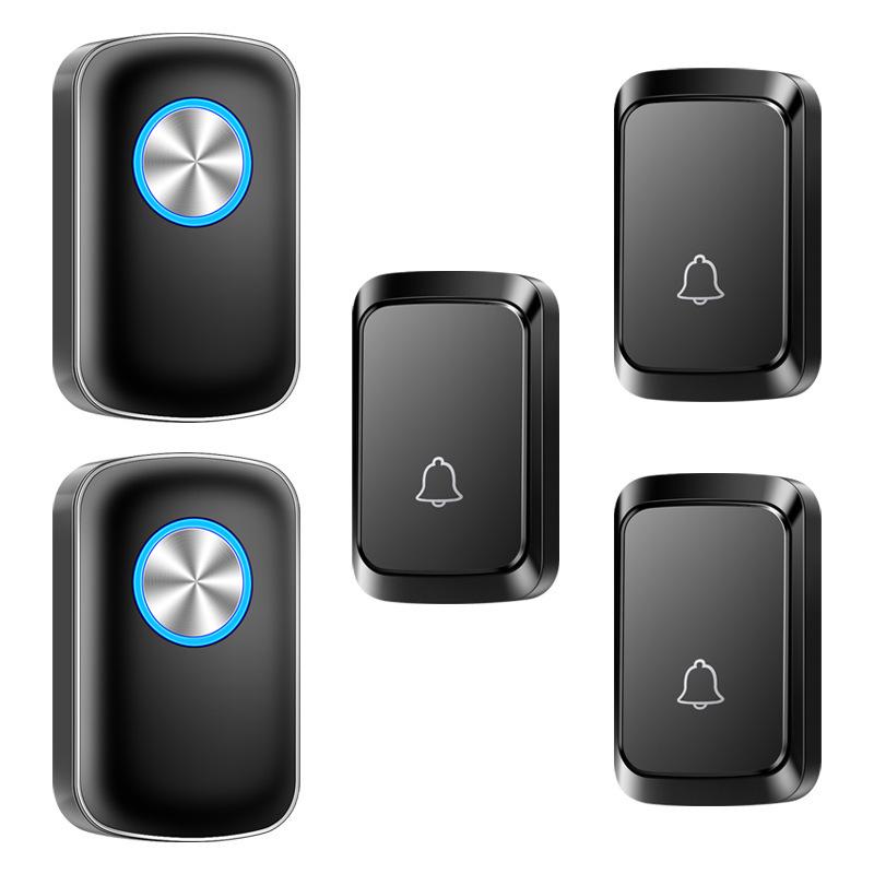 Dual-Powered Wireless Doorbell – Battery & DC Powered, No Plug Required