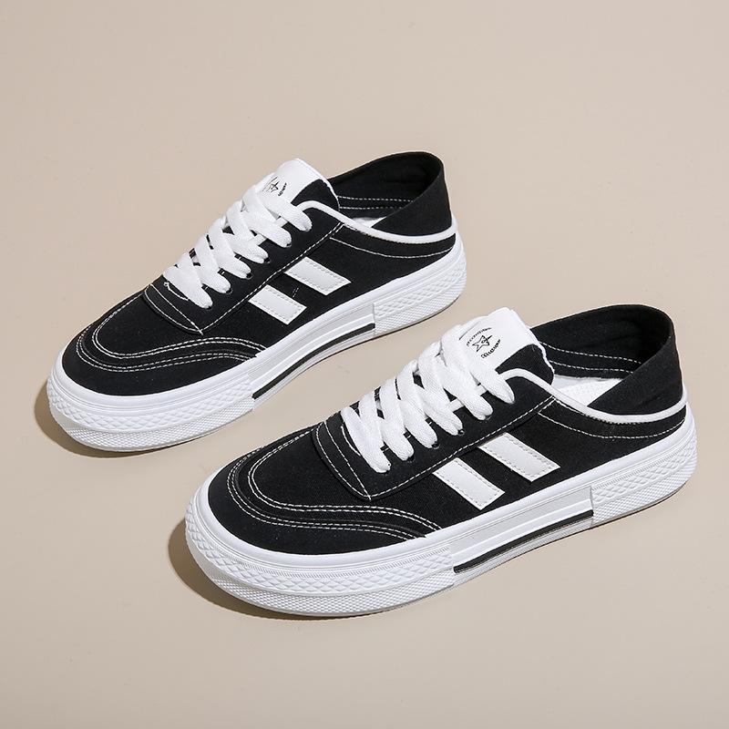 Canvas shoes children summer new female students casual two wear versatile board shoes street shot