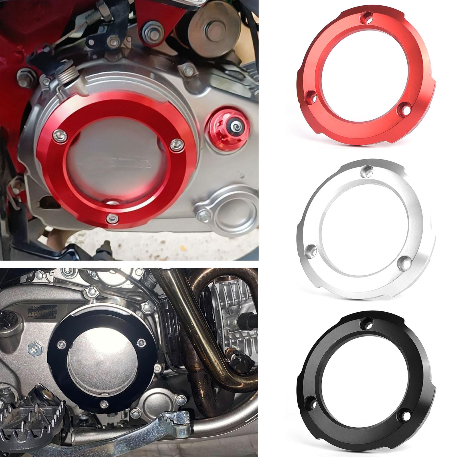 

Midimttop Right Crankcase Cover Ring Crash Pad Slider Protector for Honda MONKEY125 DAX125 SUPER червоний