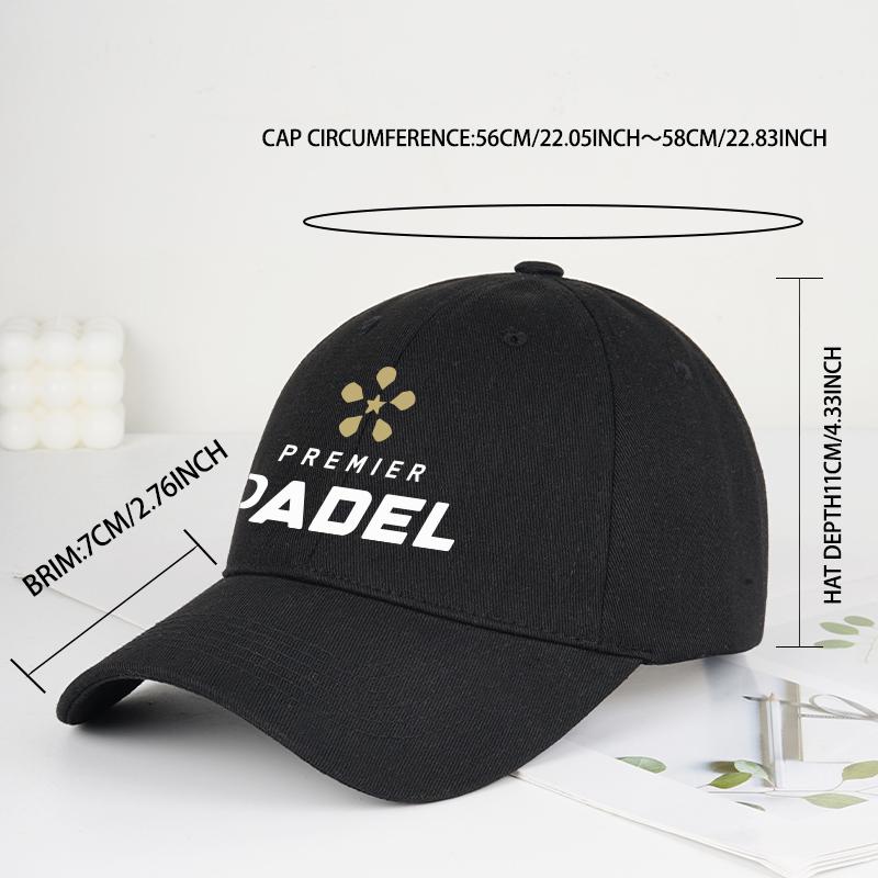 MLFO Premier Padel Printed SoftPeak Baseball Cap Lightweight Breathable Adjustable Sporty Style Unisex Tennis Enthusiasts