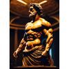 Stone Gold Statue Muscular Greek God Statue Prints Poster Canvas Painting Modern Wall Art Picture Living Room Bedroom Home Decor