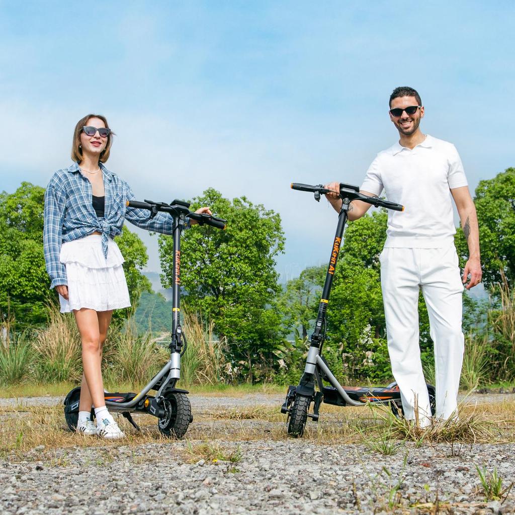 KuKirin A1 Folding Electric Scooter 800W DC Brushless Hub Motor Front and Rear Dual Disc Brakes + Power-off Brake