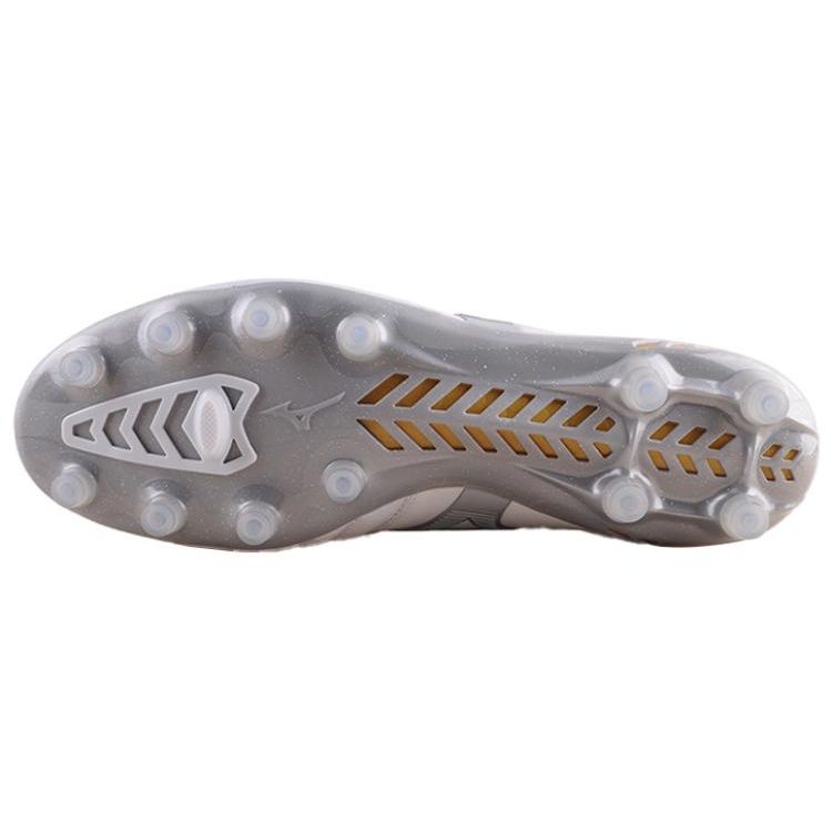 Mizuno Morelia Neo Comfortable Versatile FG (Rubber Long Studs) Slip-Resistant Durable Lightweight Soccer Shoes Men sneaker White Silver P1GA238004