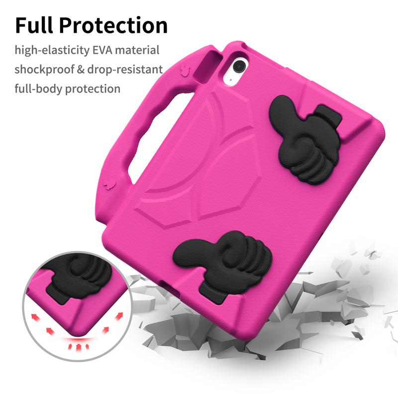 EVA Kids Safe Case For iPad 12 12th Gen A18 11 11th A16 10 10th 2022 iPad Air 6 7 8 / Air 4 5 Shockproof Stand Tablet Cover