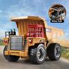 HUINA 1534 RC Car 1/18 Remote Control Forklift Heavy Dump Truck Toys 9-Channel with Battery LED Light Electric Car for Adults Gift