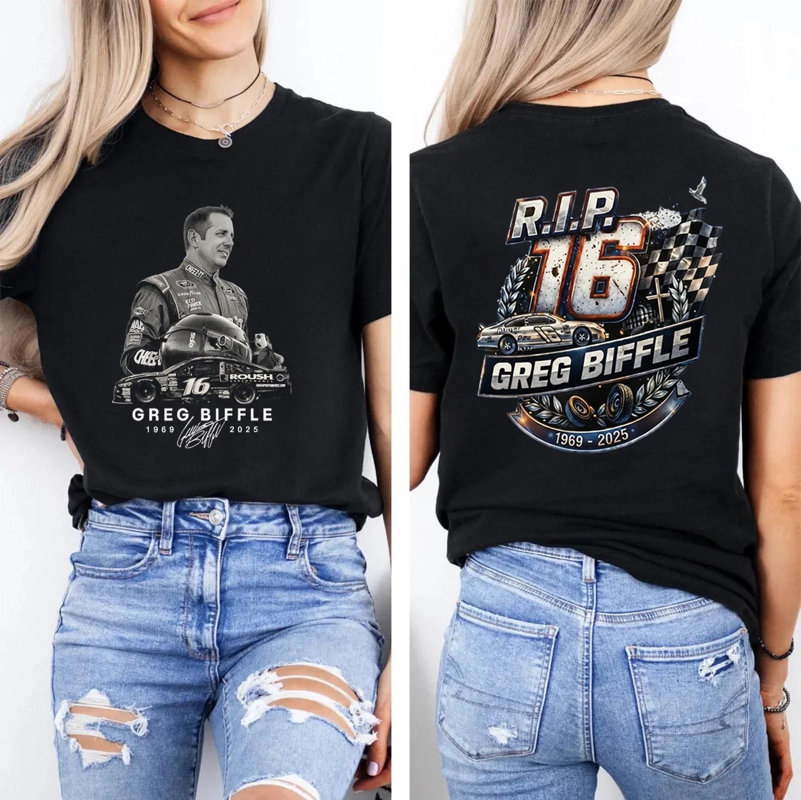 16 Greg Biffle 1969-2025 Thanks You For The Memories TShirt Gift For Fans M830 2XL