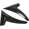 Side Air Vent Cover Pair of Side Air Vent Trim Sport TPU High Toughness Universal Side Air Outlet Frame for Car (Glossy Black)