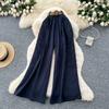 Summer Women Chic Boho Cotton Linen High Waist Wide Leg Pocket Pant Trouser With Belt For Girls