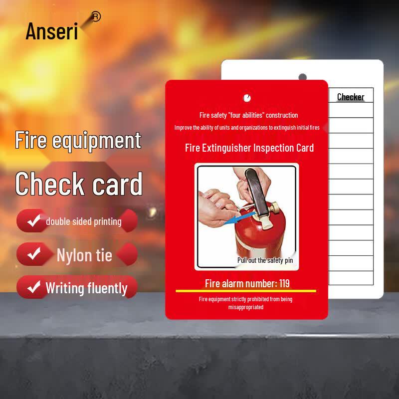 Ansaire Fire Safety Inspection Cards & Holders