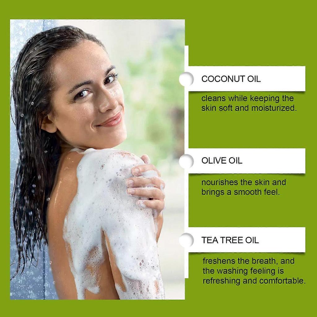 1-5x Sapone all'Albero del Tè Trattamento Antifungino Antibatterico per Viso e Corpo Acne, Piede d'Atleta, Tigna, Follicolite Tigna Prurito dell'atleta