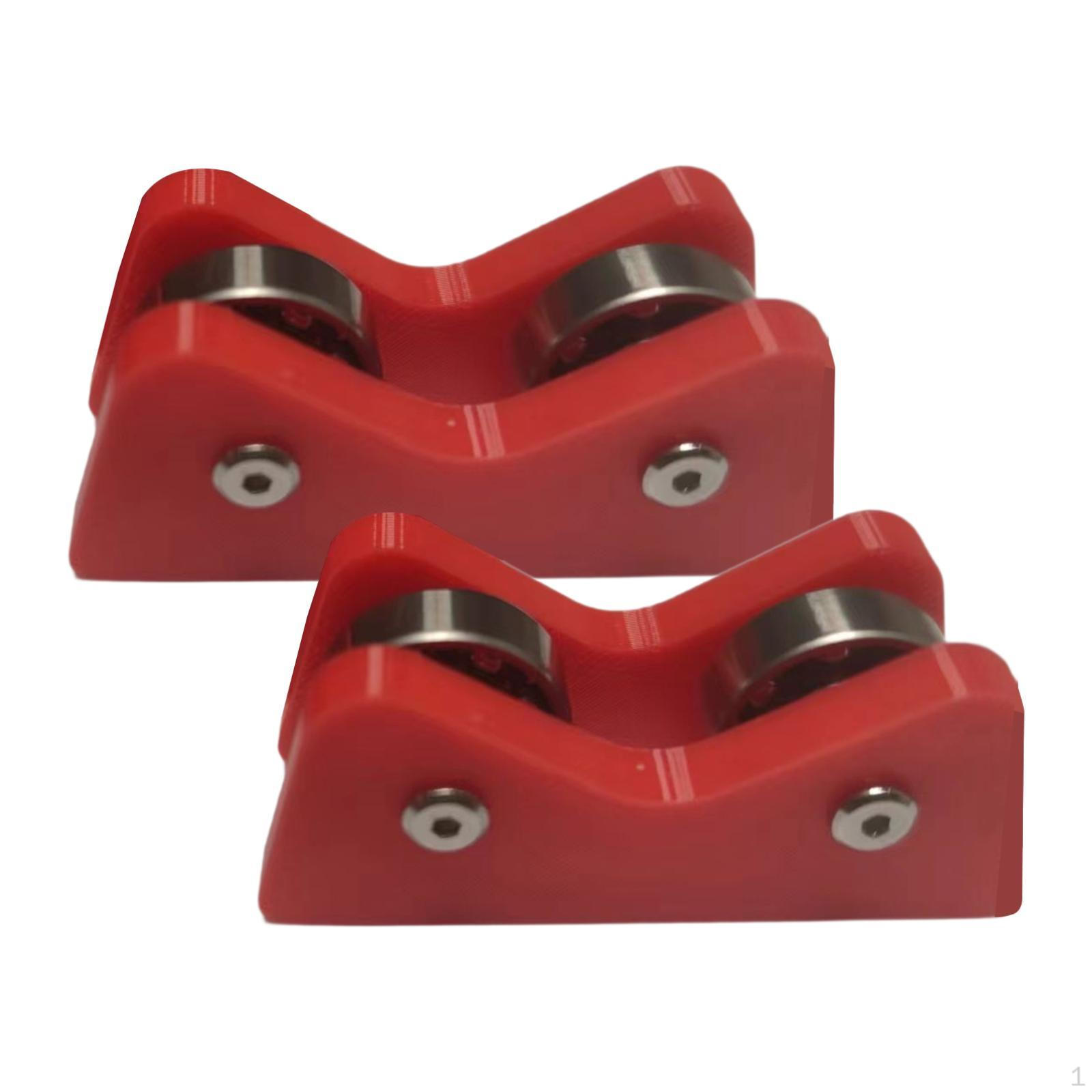 

2 Pack Billiard Cue Straightness Inspection Tools for Club And Home красный