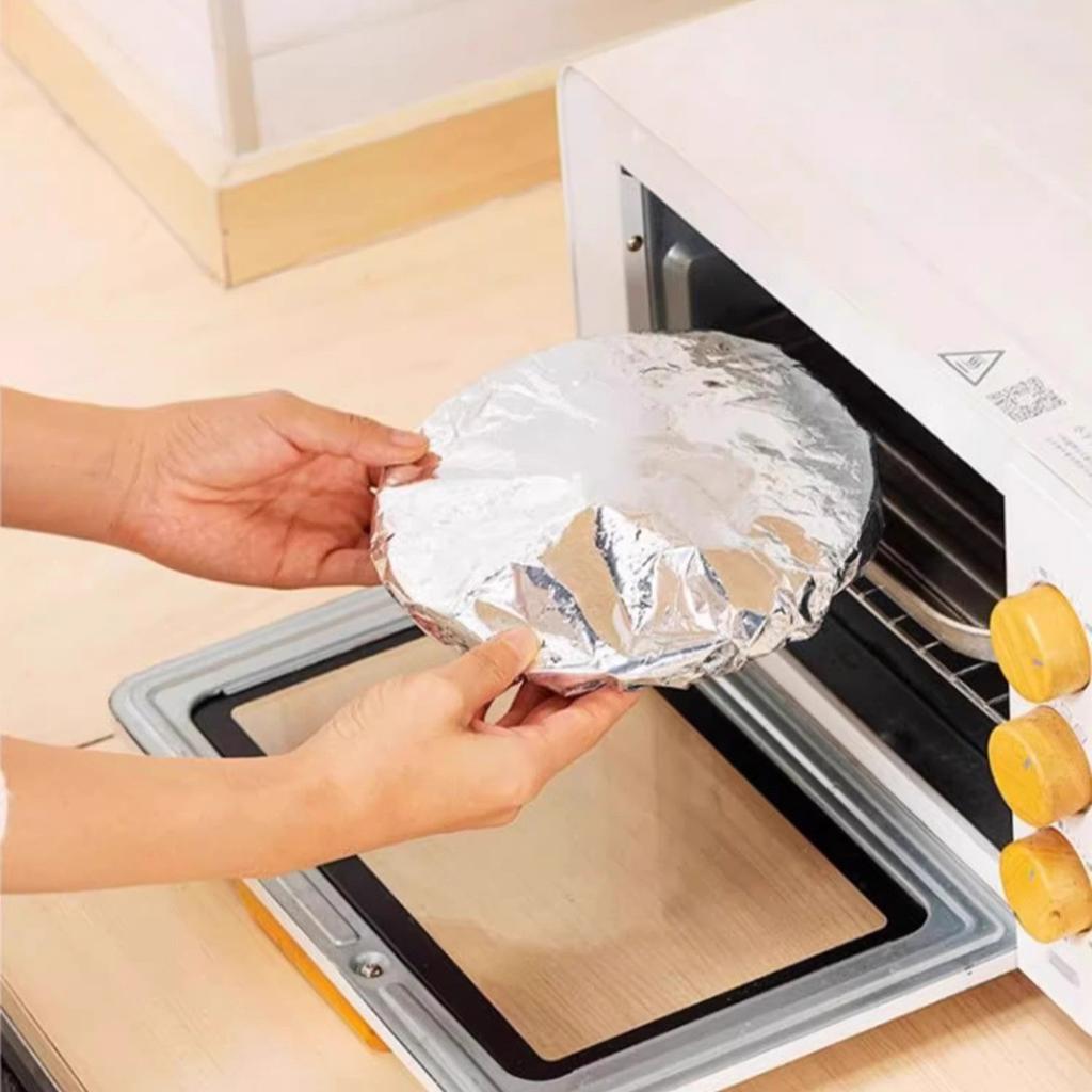 Aluminum Foil Film Insulation Cover Heat-Resistant Food Covers for Kitchen Elastic Freshness Keeping Bags Aluminium Foil Food Storage Covers