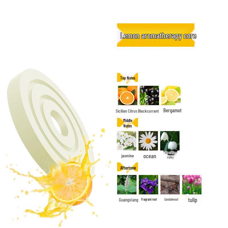 Solar-Powered Dual Ring Car Perfume Ornaments: Aromatherapy and Interior Decor