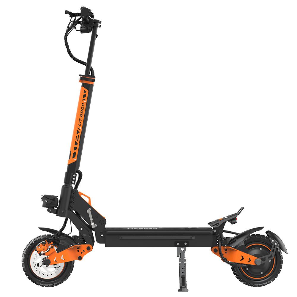 LIT-GOGO Z1 Elektrická koloběžka 10" kolo 800W špičkový motor Dvojité kotoučové brzdy Max. dojezd 50 km Připojení k aplikaci 48V 15,6Ah Skládací