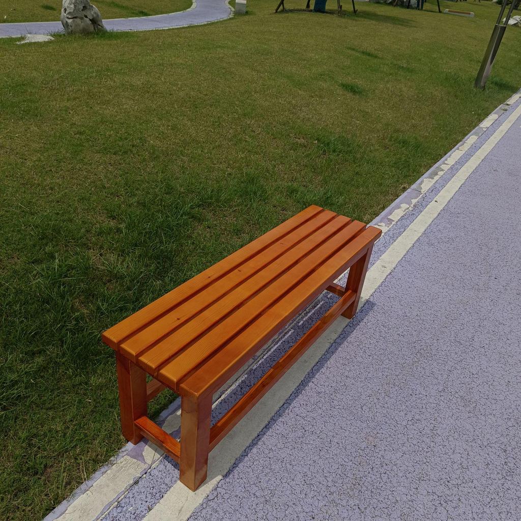 Solid Wood Folding Shoe Changing Stool & Long Resting Bench for Home, Park, or Balcony
