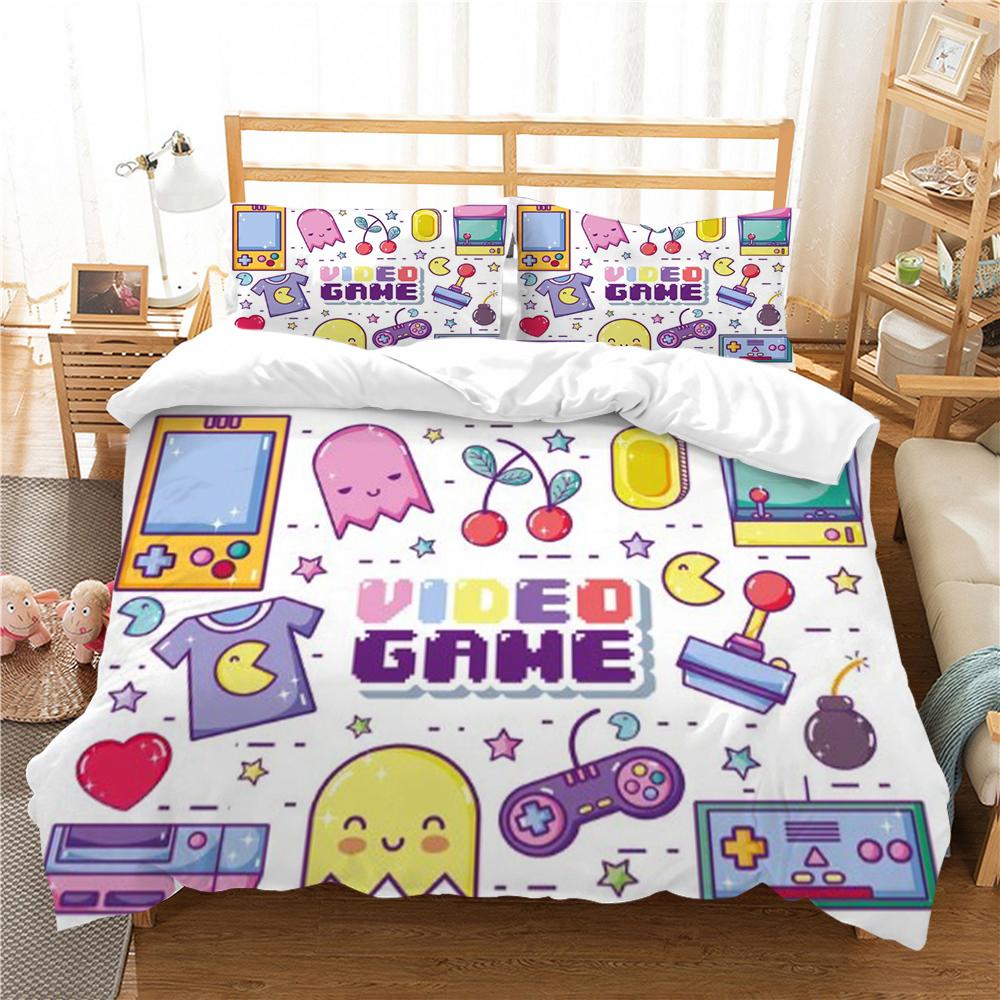 

Детские комплекты постельного белья, подарки, комплекты пододеяльников с футбольным принтом для детей, 2/3 шт., домашнее постельное белье, наволочка, мягкая микрофибра Single 135x200cm