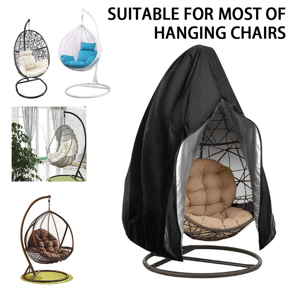 Foldable Eggshells Hanging Chair Cover Anti UV Sun Protector 210D Outdoor Garden Swing Egg Chair Waterproof Furniture Cover