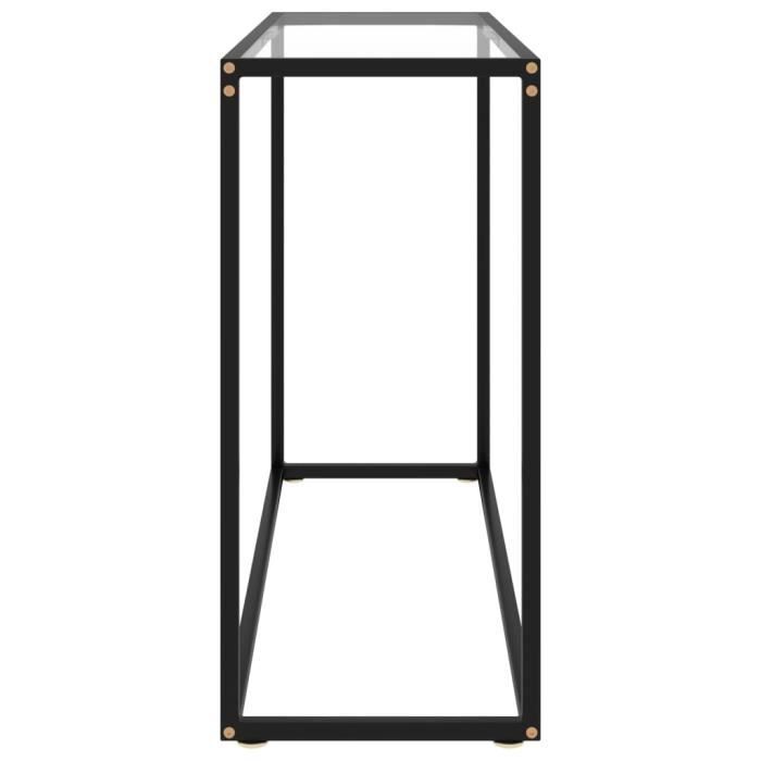 VidaXL Table console Transparent 100x35x75 cm Verre trempé
