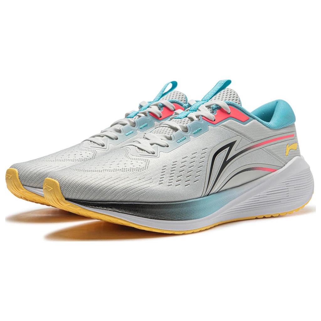 Li Ning MINE V2 Cushioning Slip Resistant Abrasion Resistant Low top Running Shoes Men's Gray Blue ARST053-9