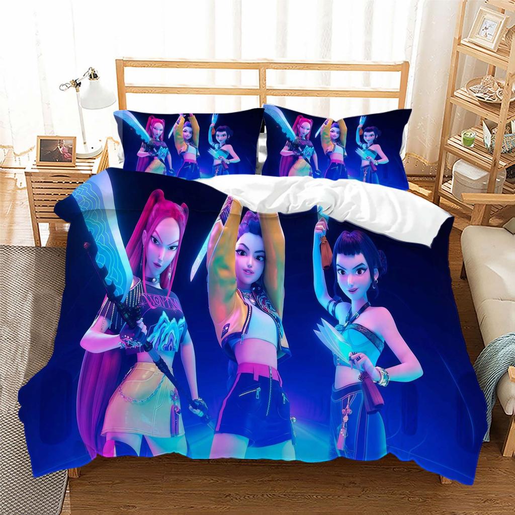 3D Digital Printing Witch Hunter Series Three-Piece Kit Bedding Kit