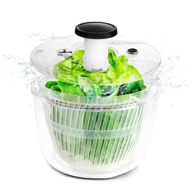 Escorredor de vegetais, centrifugador de salada, lavável na máquina de lavar louças, tipo push, tigela, utensílios de cozinha, utensílios de cozinha práticos para uso doméstico, fácil preparação