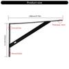Industrial Strengths Steel Wall Brackets Black Coated Shelf For Heavy Items Secure Mounting Space and Residential Areas
