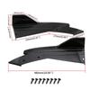 Pair Universal Car Rear Bumper Spoiler Lip Carbon Fiber Wing Trim Protection Anti-crash Diffuser Side Skirt Wrap Angle Splitter