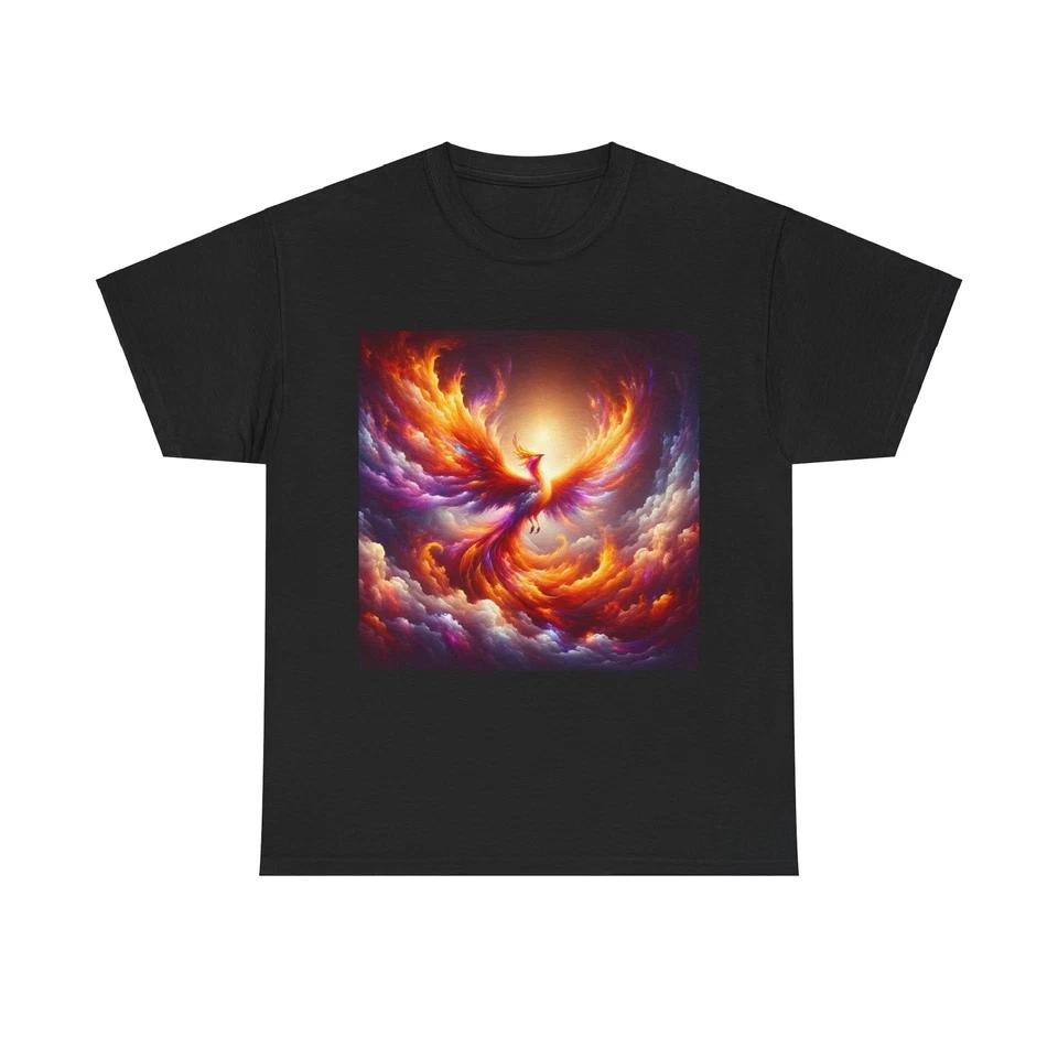 Unisex Adult T Shirt Phoenix Rising Ethereal Fantasy Artwork M