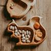 Wooden Snack Tray Cute Cheese Plate Small Appetizer Tray Serving Dish for Nuts Sausages Cupcakes Breadsticks Storage