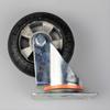 Medium Aluminum Core Black Elastic Rubber Swivel Furniture Wheel