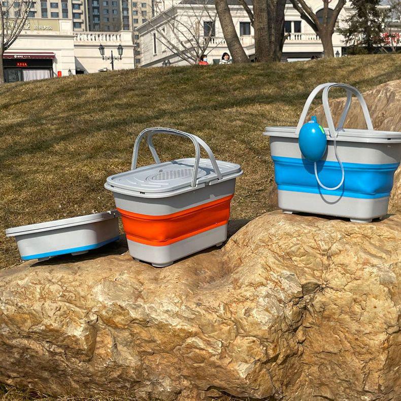 Collapsible Fishing Bucket for Live Fish - Durable and Thickened Fish Keeper Box