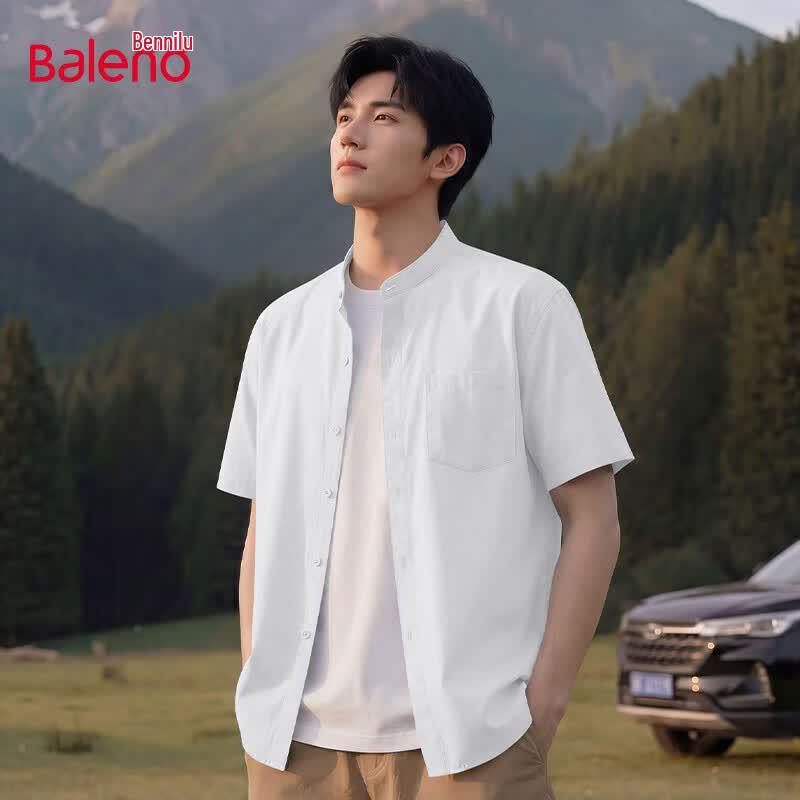 Baleno Men s Short Sleeve Henley Shirt L