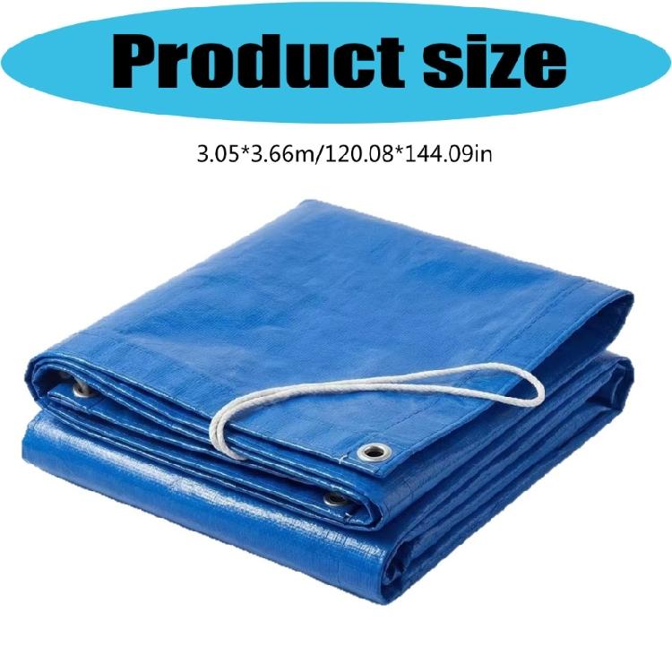 Plastic Woven Fabric Any Weather Protective Tarps Folding Sunshade Cloth Suitable for Picnics Hiking and Beach