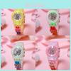 Cartoon Childrens Led Light Up Quartz Watch With Night Glow For Kids And Students
