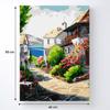 Malowanie Po Numerach Z Ramą Obrazy Do Malowania -Nadmorskie Miasto 40X50Cm