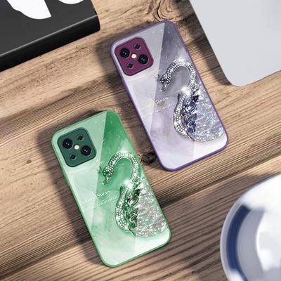 Diamantverlauf Gans Für Oppo Find X5 X8 Pro X3 Lite A72 58 73 54S F11 79 Reno 6 4Z 5G Nord N200 Hartglas Handyhülle