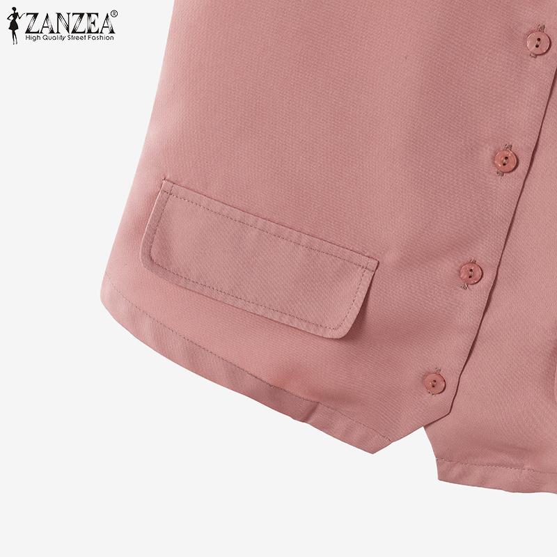 ZANZEA Women Vest Tops and Shorts Casual Two Piece Suit Sets